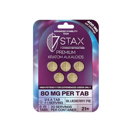 7Stax Premium 7-OH Kratom Alkaloid Tablets (400mg - 5 Count) - Image 5